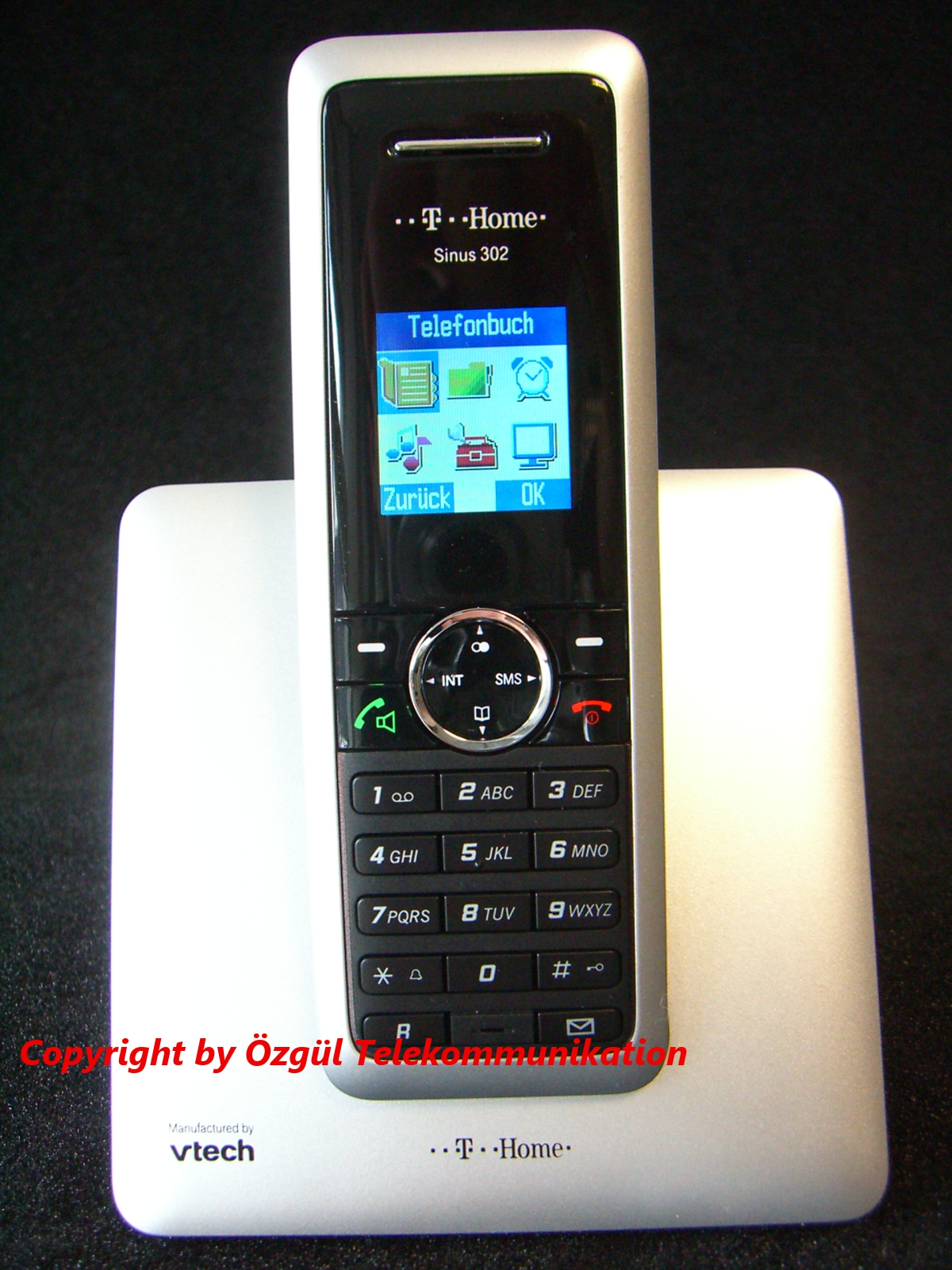 T-SINUS-302-Schnurlos-Telefon-Analog-mit-Farbdisplay-ECO-Mode-Schnurloses-DECT-G