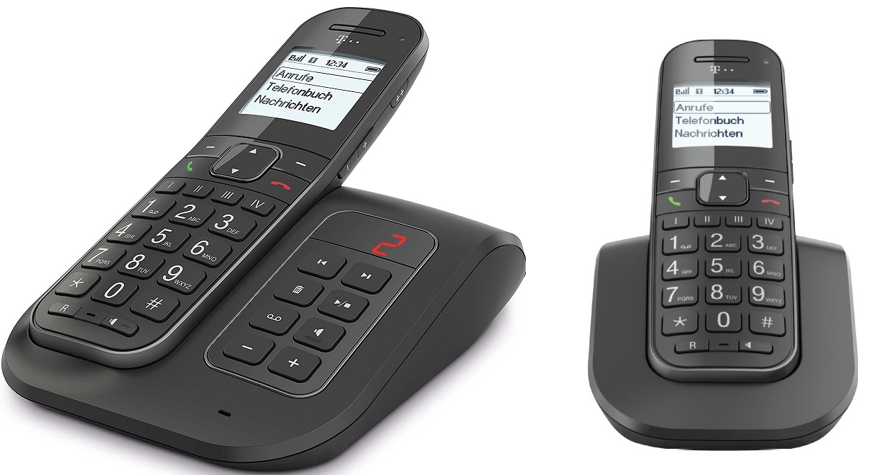 Schnurloses Telefon Mit 2 Mobilteilen Ohne Anrufbeantworter T-SINUS A206 Duo Comfort Schnurloses Telefon mit 2 Handteilen