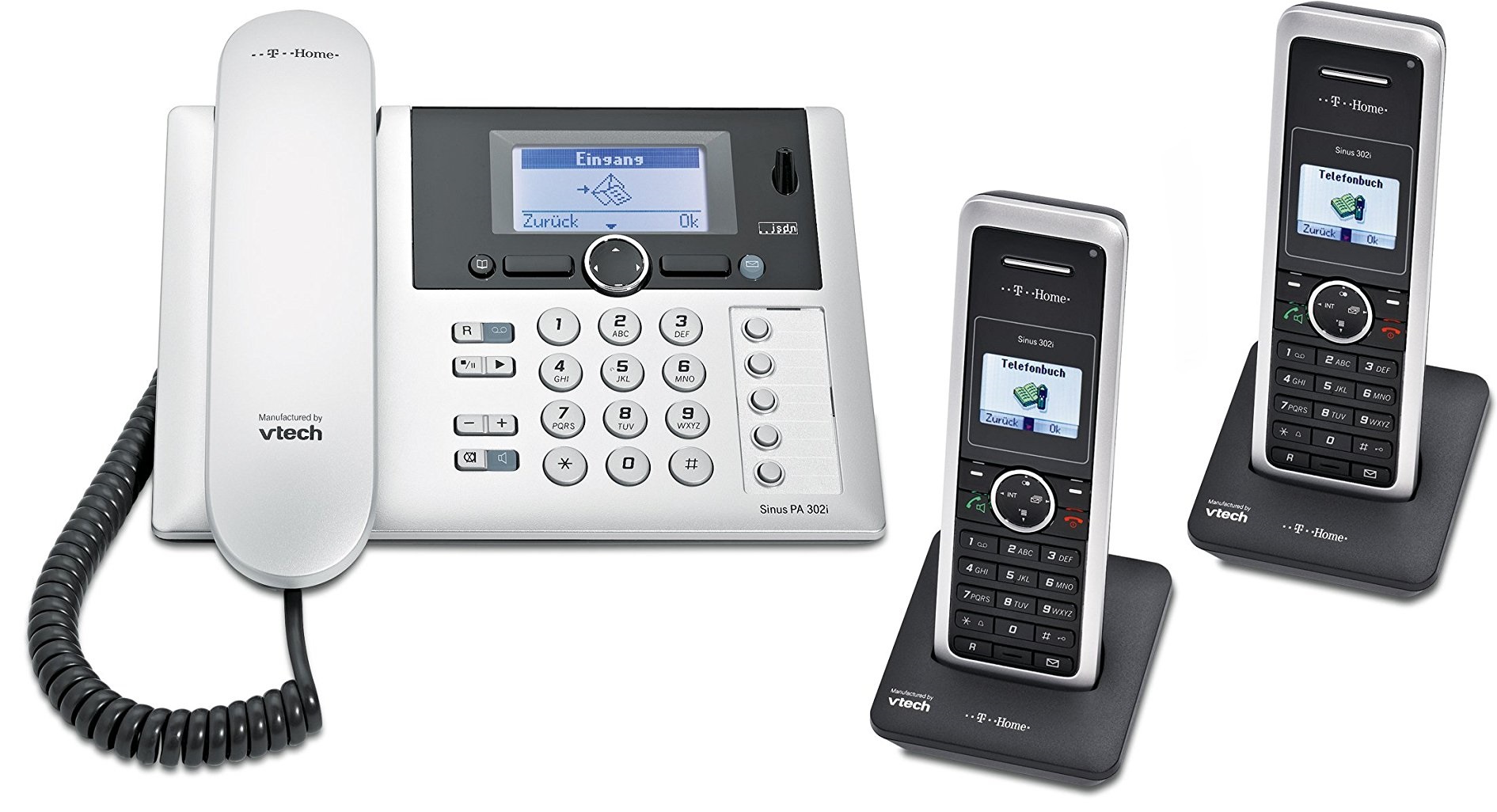 T Sinus Pa I Isdn Duo Telefon Schnurlos Mit Anrufbeantworter