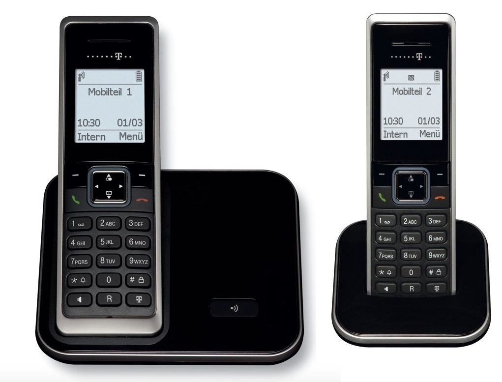 Schnurloses Telefon Mit 2 Mobilteilen Ohne Anrufbeantworter